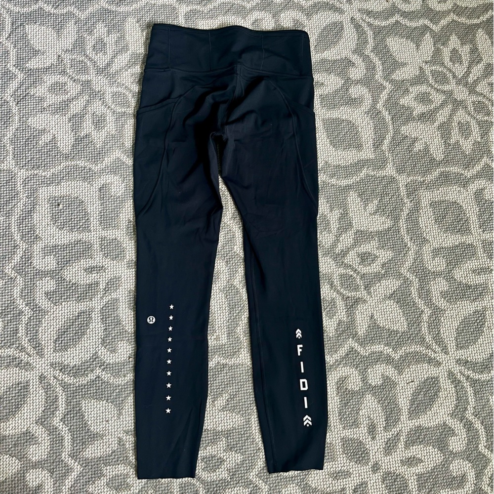 NWOT Special Collab Lululemon/FIDI Fast & Free 7/8 Tight II Nulux 25", black